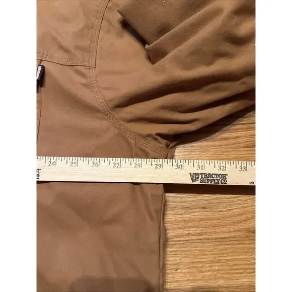Craftsman Canvas Fleece Lined Chore Work Coat Zip Snap 5 Pockets Men's XXL 2XL - Picture 10 of 13